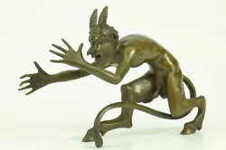 Buy Satyr Diablo Faun Erotic Vienna Austria Art Bronze Sculpture Statue Figure Gift • 103.30£