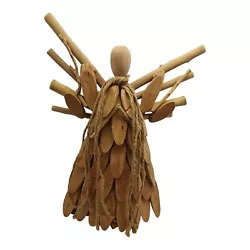 Buy Driftwood Angel Sculpture Art Wood Rustic FOLK ART Cottage Lodge Decor • 39.67£