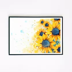 Buy Sun Flowers Botanical Painting Illustration 7x5 Retro Home Decor Wall Art Print  • 3.95£
