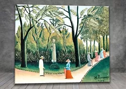 Buy Henri Rousseau Luxembourg Gardens WALL CANVAS PAINTING ART PRINT POSTER 1838 • 6.94£