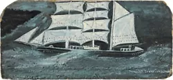 Buy Barque With A Man At The Wheel On A Stormy Sea: Alfred Wallis : 1938 : Art Print • 64.36£