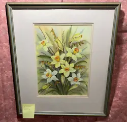 Buy STUNNING WATER COLOUR  DAFFODILS  BY EILEEN COOPER  FLORAL [55 X 47cm FRAME] • 145£