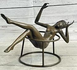 Buy Sensual Erotic Nude Female Woman Venus Bronze Statue Artwork Sculpture Decor Art • 157.25£