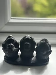 Buy Gorilla Themed See No Evil, Speak No Evil, Hear No Evil Sculpture  • 20£