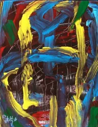 Buy Modernist ABSTRACT PAINTING Expressionist MODERN ART WAITING DUNGEON FOLTZ  • 39.81£