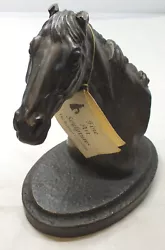 Buy Horse Head Bronze Statue By Jeanne Rynhart - Fine Art Equestrian Sculpture H493 • 78.55£