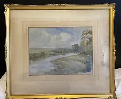 Buy Original Antique Impressionist Watercolour Landscape Painting Signed Framed • 9.99£