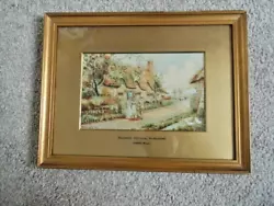 Buy Antique Watercolour On Board 1913 Roadside Cottage Berkshire By Ernest Ryley • 78£