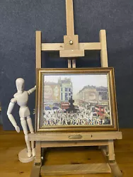 Buy Lowry Piccadilly London | Vintage Framed Art Print Repro Canvas On Board Picture • 30£