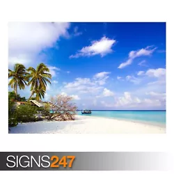 Buy BEACH SIDE (3270) Beach Poster - Photo Picture Poster Print Art A0 A1 A2 A3 A4 • 1.10£