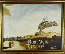 Buy Salvador Dali Spanish (Handmade) Oil On Wood Painting Framed Signed And Stamped • 1,023.74£