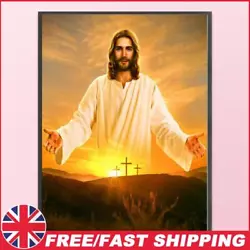 Buy Diamond Painting Jesus Full Round Drill Rhinestone Kit(w043) • 5.99£