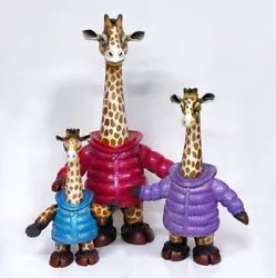 Buy Carlos And Albert  Giraffe With Coat  (Small, Blue) Ceramic Sculpture • 543.37£