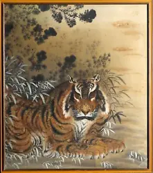 Buy Unknown, Chinese, Tiger, Painting On Silk, Signed U.l • 11,955£