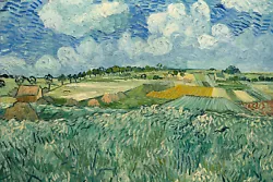Buy Vincent Van Gogh - Plain At Auvers With Rain Clouds - Art Print Painting Poster • 5.95£