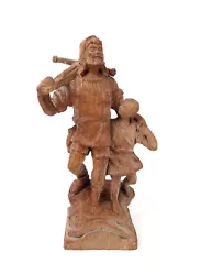 Buy Vintage Resin Statue Figure Of Wilhelm Tell Black Forest Hand Carved Figure • 20.67£