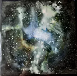 Buy Watercolor Painting. Abstract Space Starry Dusty Nebula. Decor. Paul Eres. 12x12 • 57.87£
