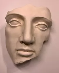 Buy Portrait Plaster Face Mask Cast Modern Wall Art Sculpture • 40£