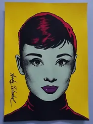 Buy Andy Warhol Hand Signed. 'audrey Hepburn'. Watercolor On Paper. Pop Art • 24.88£