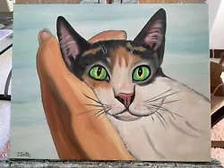 Buy Original Oil Painting Signed 11 X 14 Cute Calico Cat • 24.86£