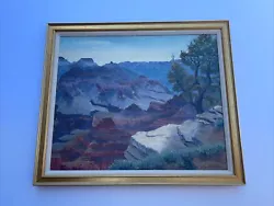 Buy Antique Landscape Painting American Plein Air  Grand Canyon 1930 Yavapai Gardner • 2,296.33£