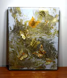 Buy Abstract Acrylic Painting Dimensional Deep Resin Original Signed Art On Canvas • 1,889.99£