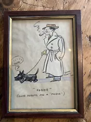 Buy Original Vintage Cartoon Scetch Robbie Black Scottie Dog Wilfred Francis 1942 • 9.99£