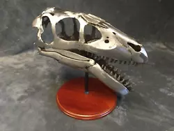 Buy Handmade Welded Utahraptor Skull Sculpture • 360£