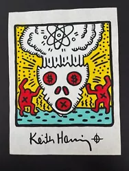 Buy Keith Haring Signed Watercolor Painting On Paper Atomic Blast  11  X 8.25  • 467.77£