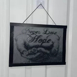 Buy ‘Never Lose Hope’ Diamond Painting Completed, Sealed With Glue Comes With Frame • 35£