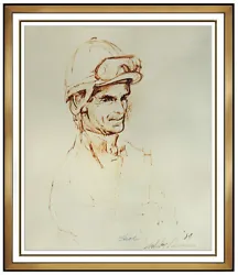Buy LeRoy Neiman Original Ink Drawing Signed Horse Racing Willie Shoemaker Artwork • 8,579.75£