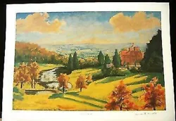 Buy Sir Winston Churchill View Of Chartwell Facsimile Signed Country House Kent UK • 210.94£