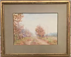 Buy 1919 Antique Watercolour Painting Landscape Signed By Artist 55x45cm • 21.90£
