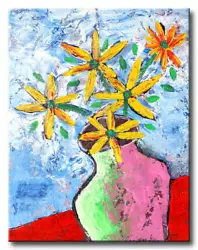 Buy Sunflowers - Abstract Art, Pop Art, Original  Painting With Oil On Canvas • 755.99£