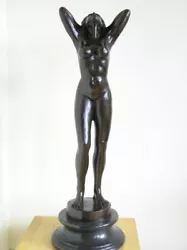 Buy Erotic Nude Long Hair Woman Huge Metal Bronze Statue 22kg 84cm • 969.99£