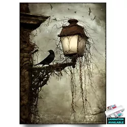 Buy Bird On A Lantern Arthur Rackham Painting Wall Art Poster Picture A5-A1 • 0.99£