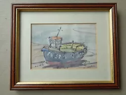 Buy Sue Weld, Watercolour, Fishing Boat, Malpas, Signed • 9.99£