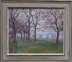 Buy Rupert Shephard British 1945 Slade School Art Oil Painting Battersea Park London • 3,700£