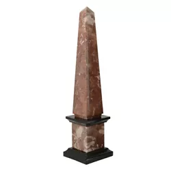 Buy Obelisk Classic IN Marble Red & Black Belgium Sculpture Table H 30CM • 170.42£