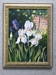 Buy Painting Flowers Original Oil On Board Framed Signed D.HALL 19  X 15  HAND PAINT • 44.99£