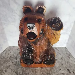 Buy Chainsaw Carved Bear Rustic Cabin Decor Wood Log Carving • 96.82£