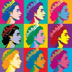 Buy Andy Warhol The Queen Giclee Canvas 18 X18   Print Paintings Poster  • 20£