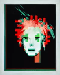 Buy Alex Nizovsky – WARHOLPUNK #2 Pop Art Pixel Glitch Contemporary Painting 24 X30  • 1,857.93£