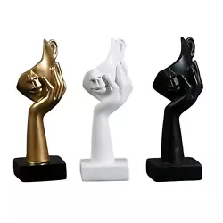 Buy Thinker Statue Half Face Sculpture Abstract Figurine Ornament For Table Home • 14.21£
