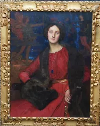 Buy George Spencer Watson British 1911 Portrait Oil Painting Artist's Wife Hilda • 90,000£