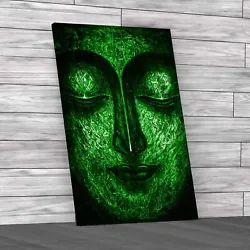 Buy Strange Sculpture Green Canvas Print Large Picture Wall Art • 18.95£
