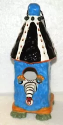 Buy Judie Bomberger Birdhouse Handmade Painted Hanging Ceramic Whimsical Face 11.5  • 41.30£