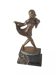Buy Bronze Figure Signed Laerich? On Marble Base Dancer For War Comrades  • 94.38£