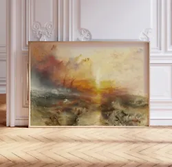 Buy Joseph William Turner Wall Art Print: Famous Painting, Vintage Home Décor, Gift • 5.99£