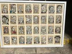 Buy 32 World Richest People Portraits Collage Paintings Framed Danor Shtruzman Art • 789,359.43£